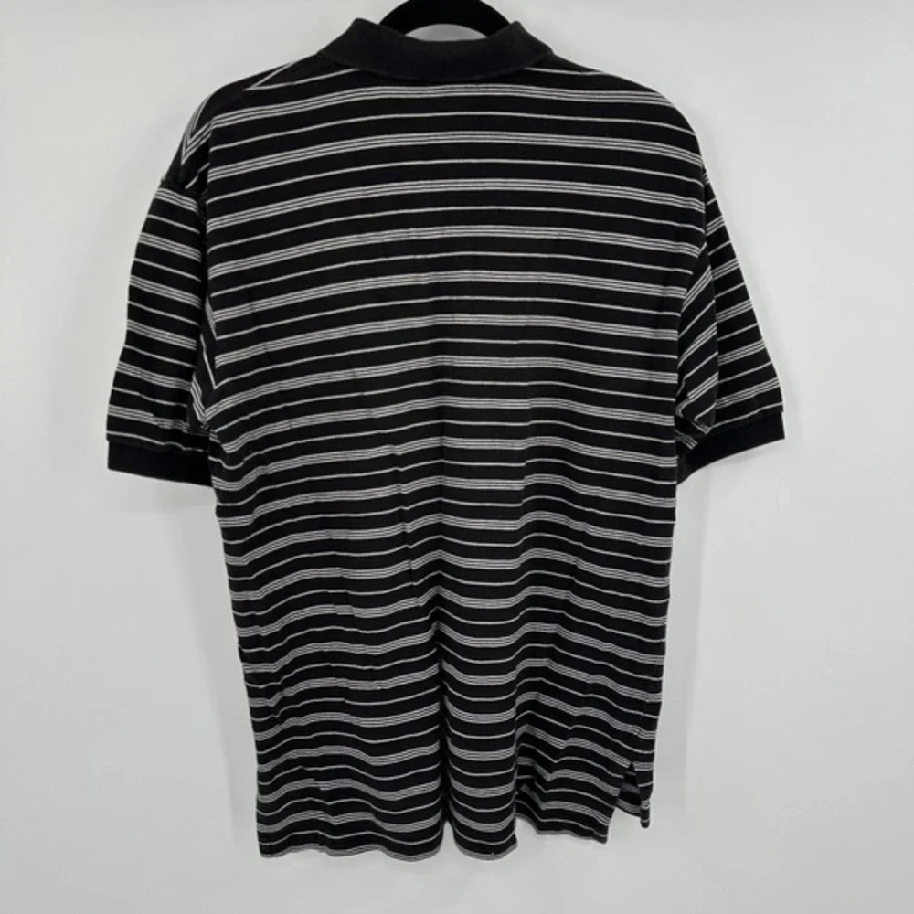 Polo by Ralph Lauren Black and White Striped Men’s Polo